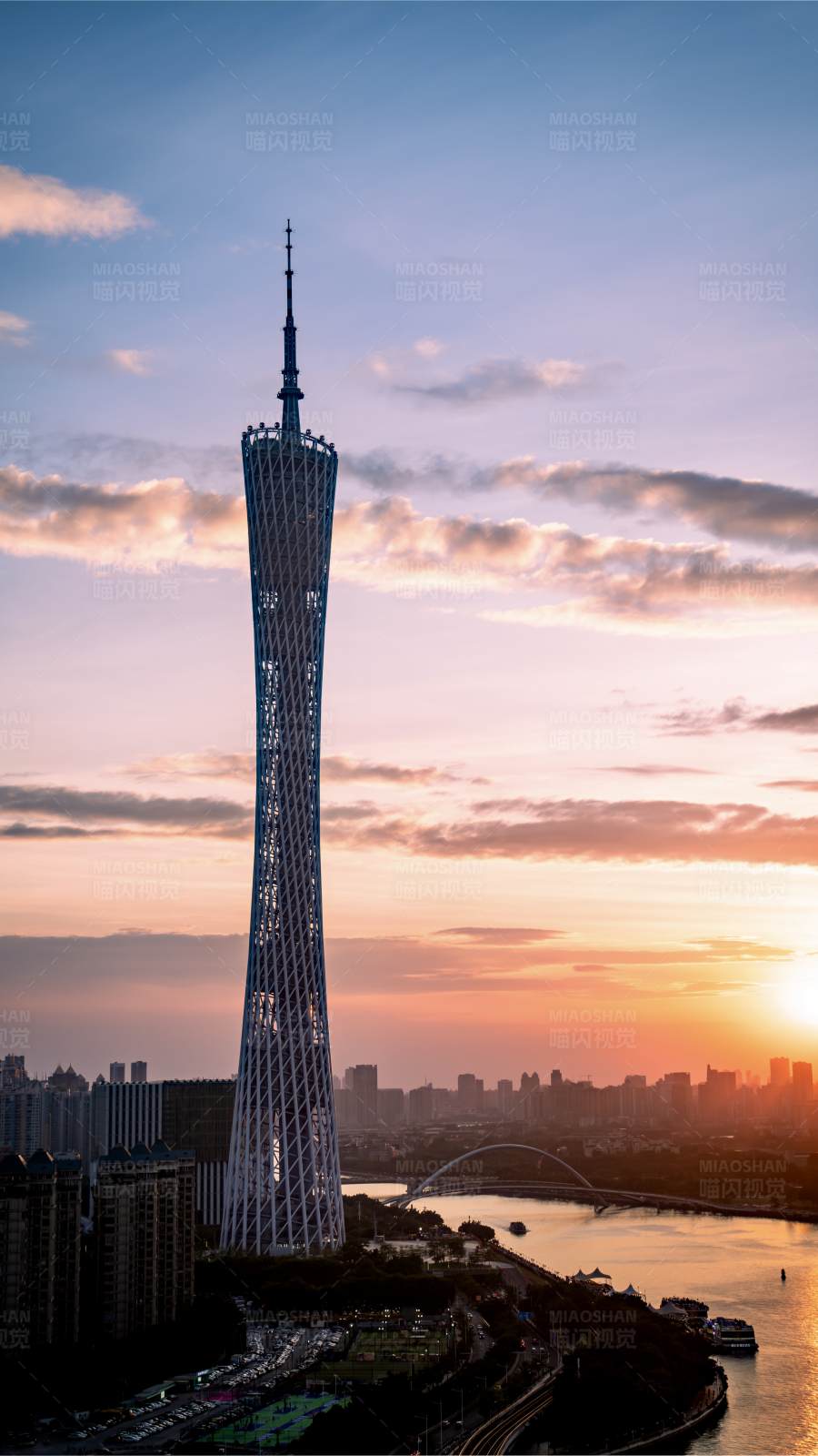 廣州塔夕陽美景