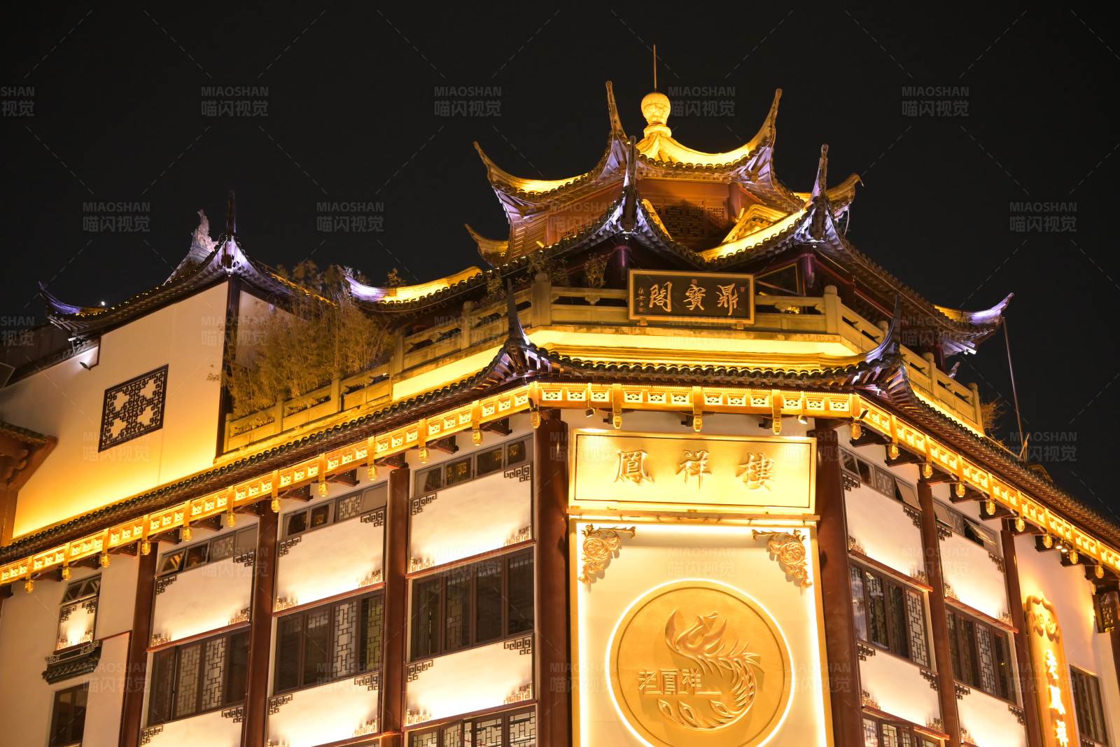 夜幕下的中國古建筑