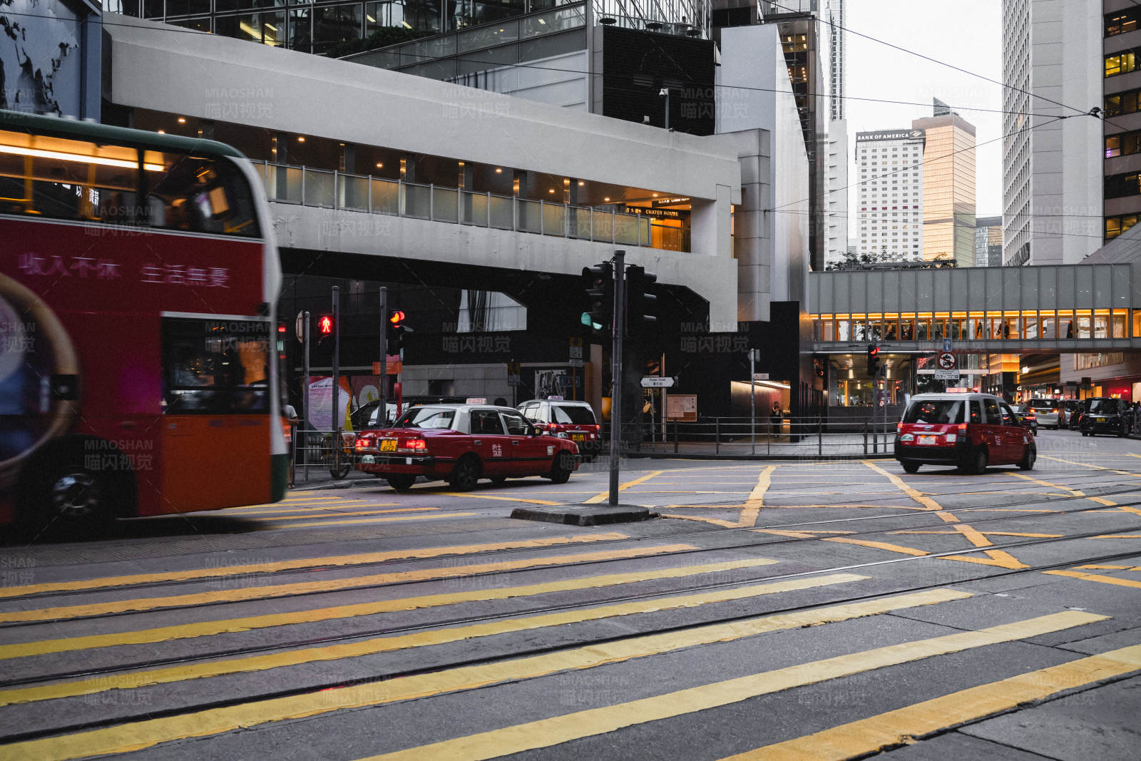 香港街頭的繁忙景象
