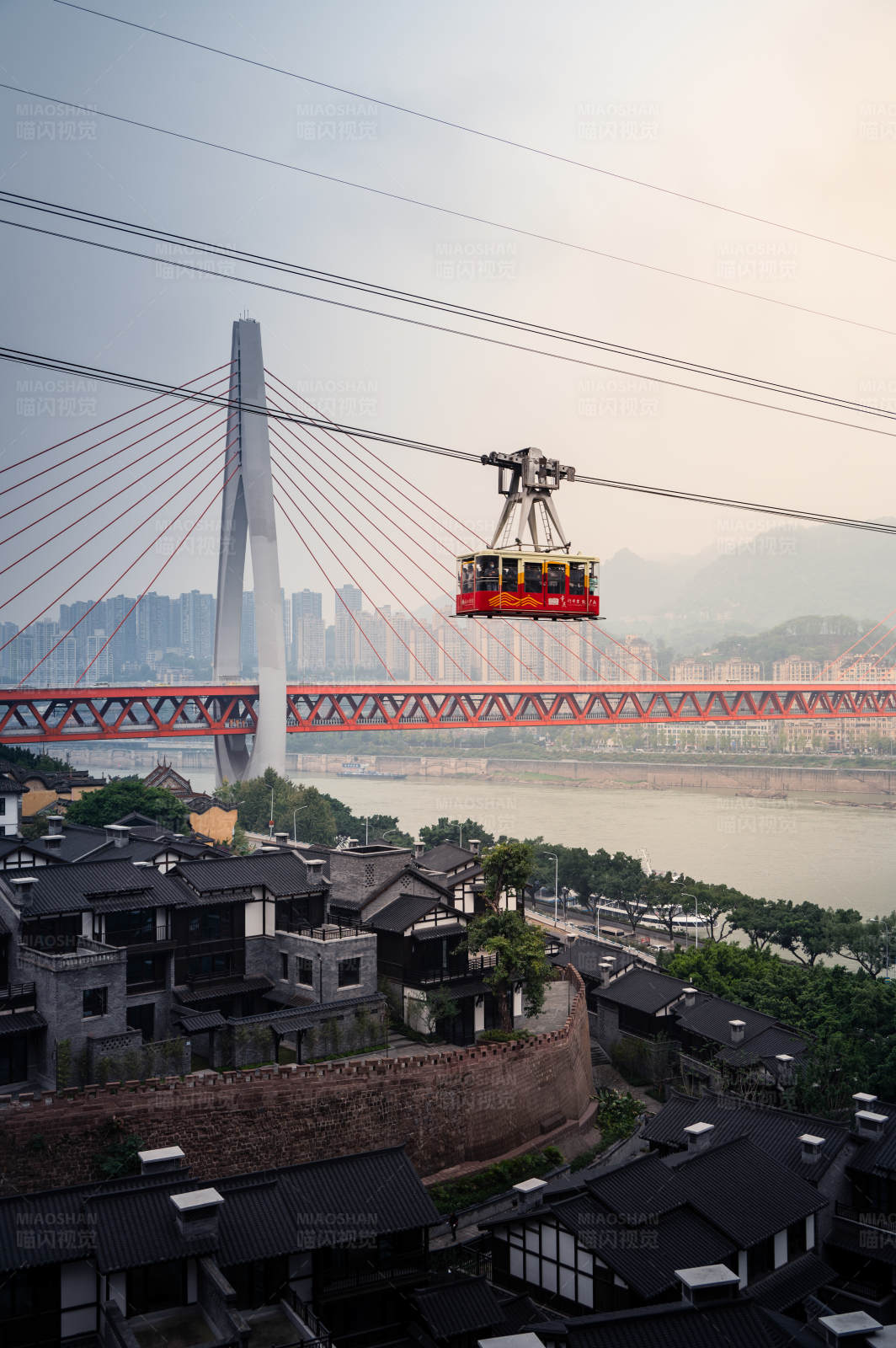 長(zhǎng)江索道與城市景觀