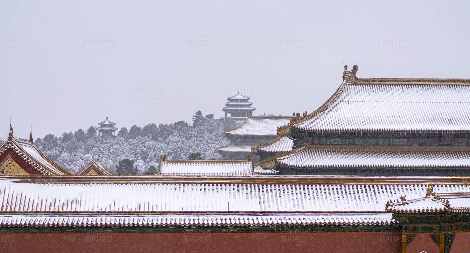 雪中的故宮
