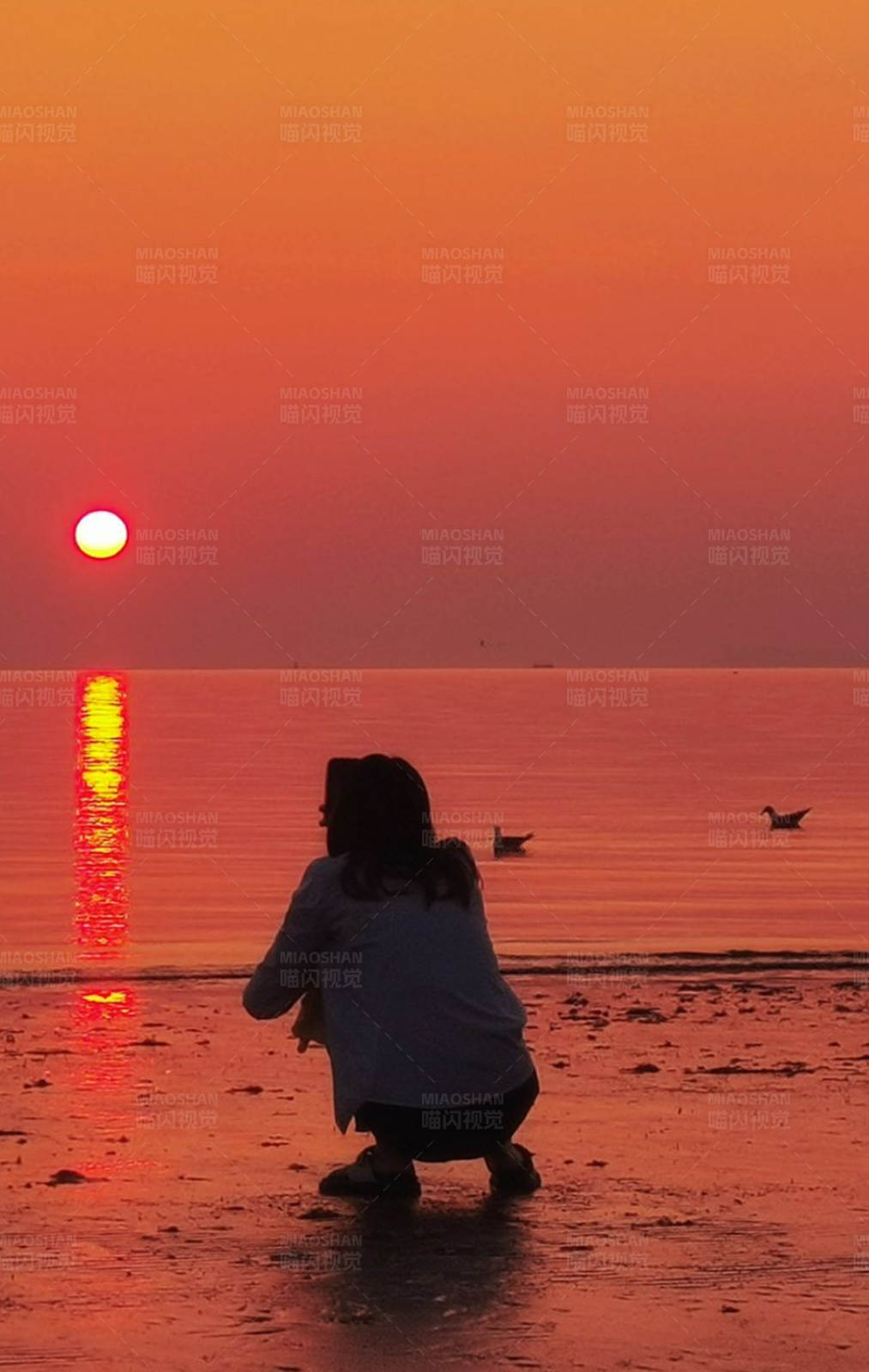 夕陽下的攝影師