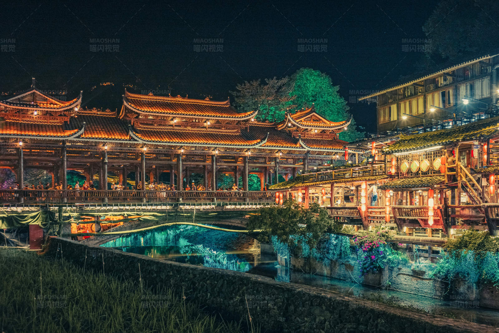 夜色古橋