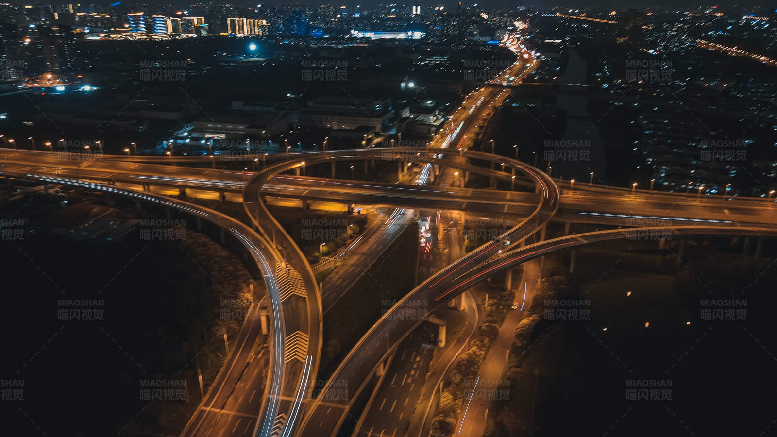 夜景立交桥