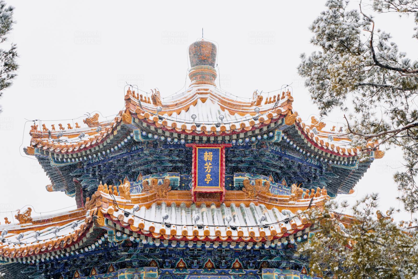 雪中的中國古代建筑