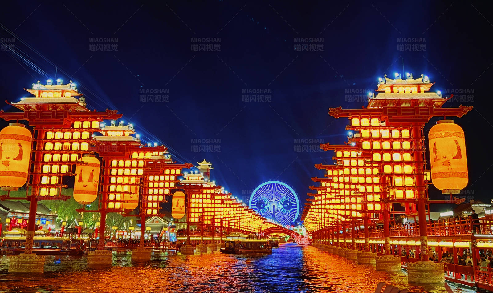璀璨燈會夜景