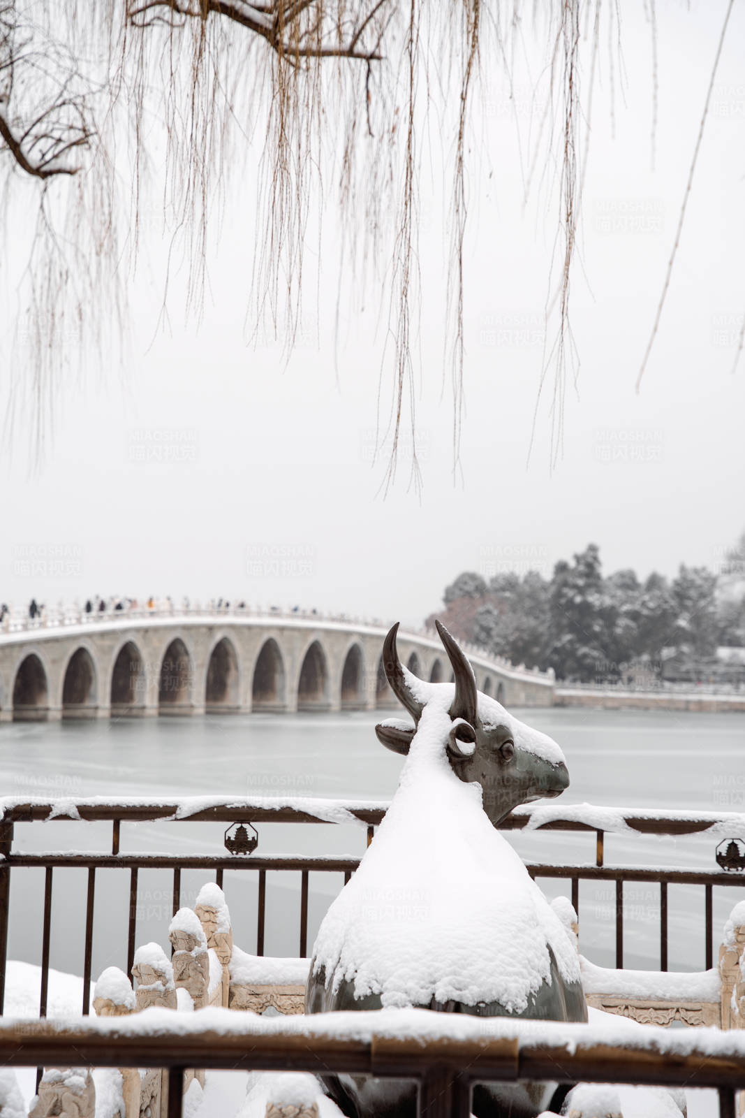 雪中的十七孔橋