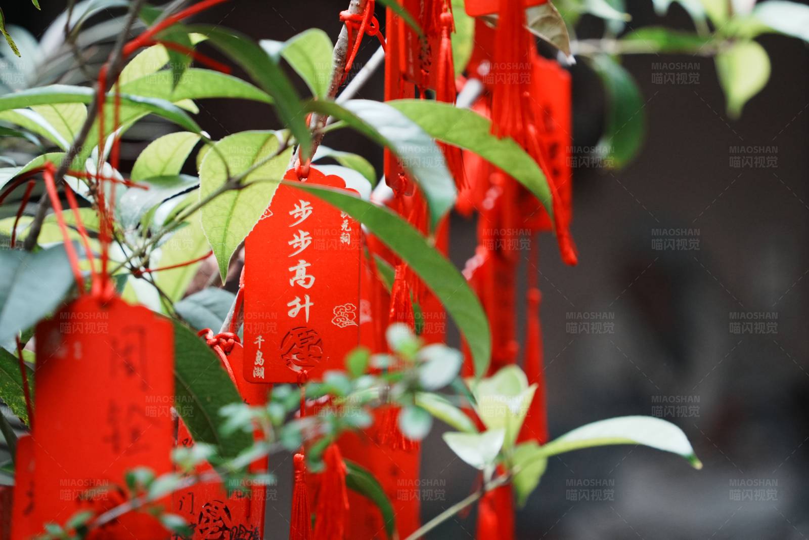 紅紙祈福掛件