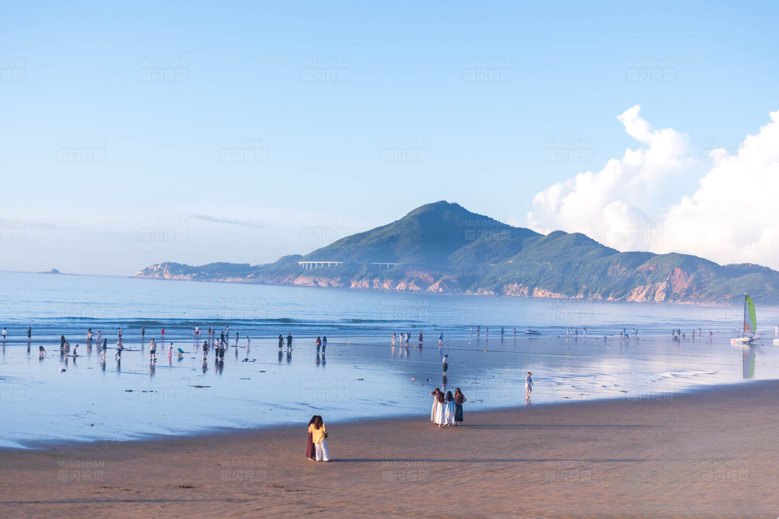 海灘上的悠閑時光