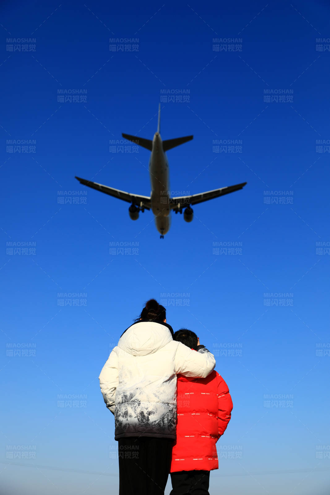 飛機掠過