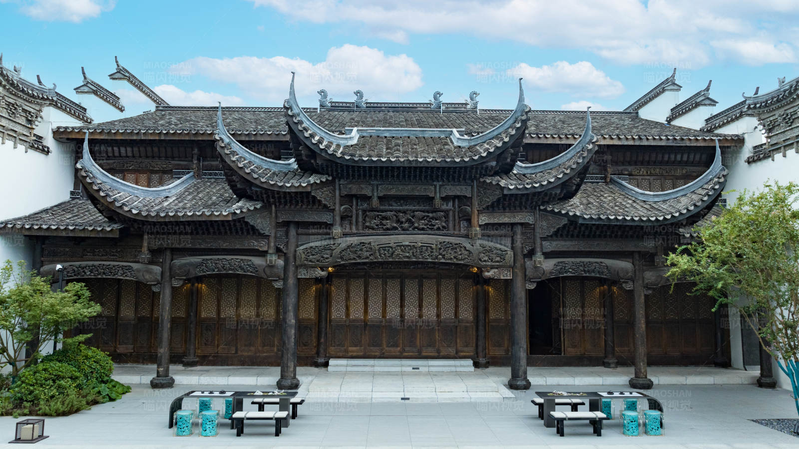 澄海園前的庭院