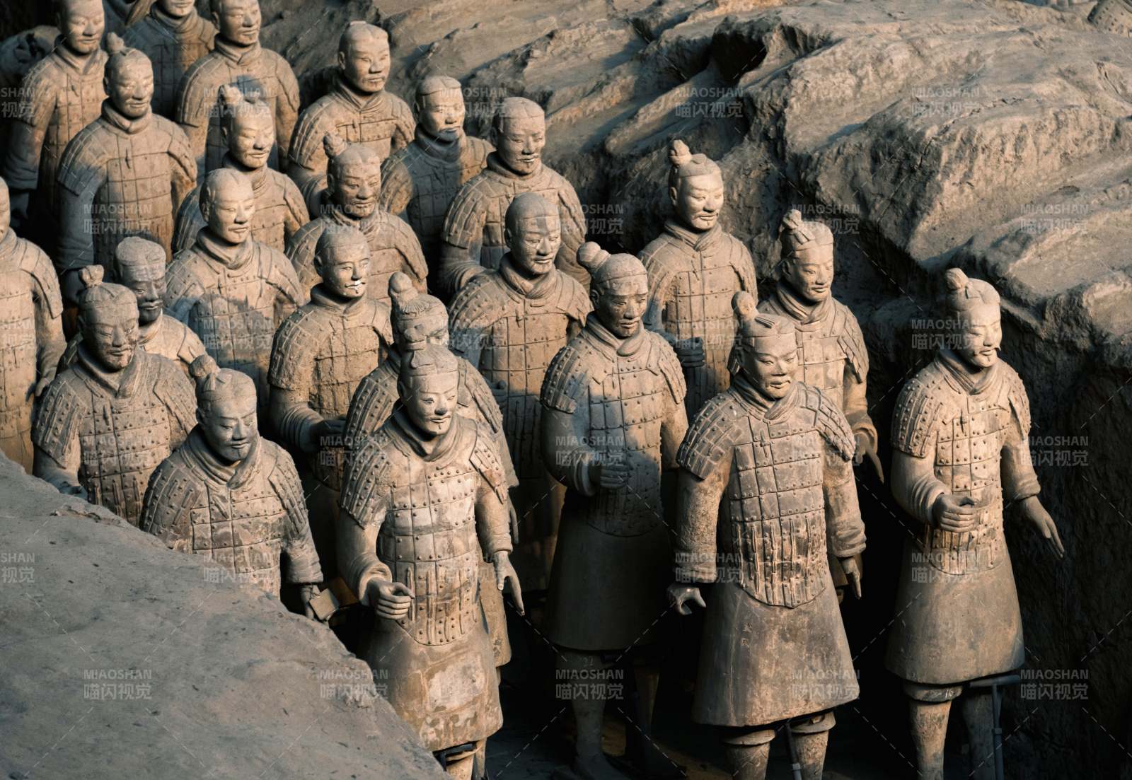 兵馬俑的宏偉景象