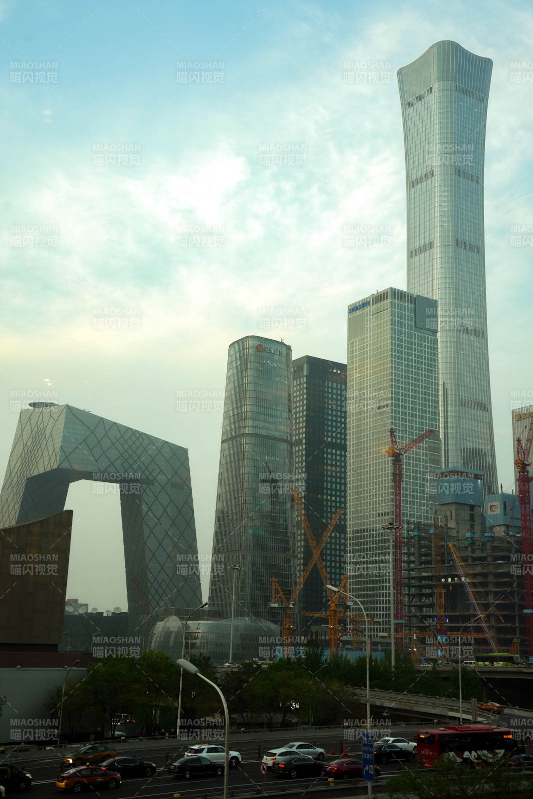 北京CBD的摩天大樓