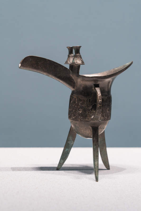 古代青銅酒器展示