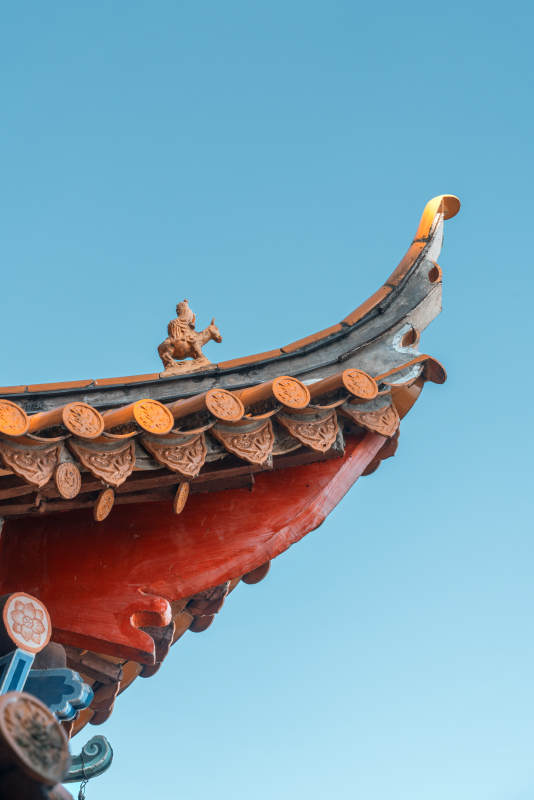古建筑屋檐特寫