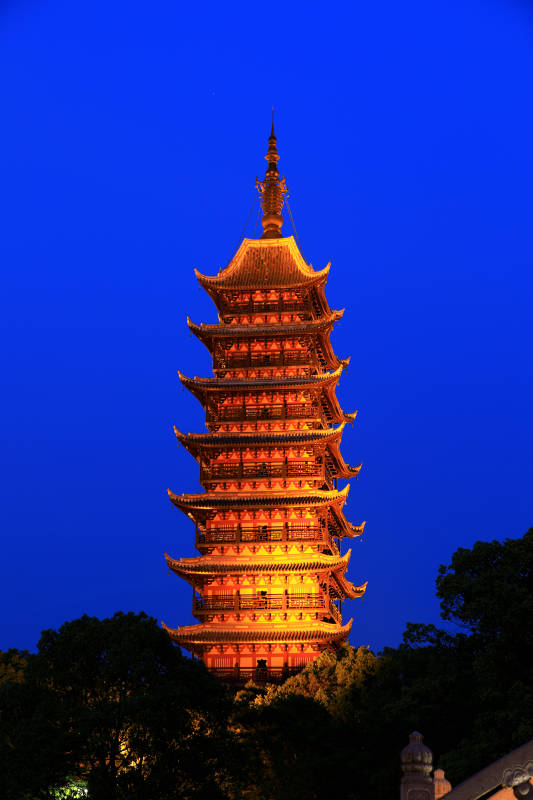常熟方塔夜景
