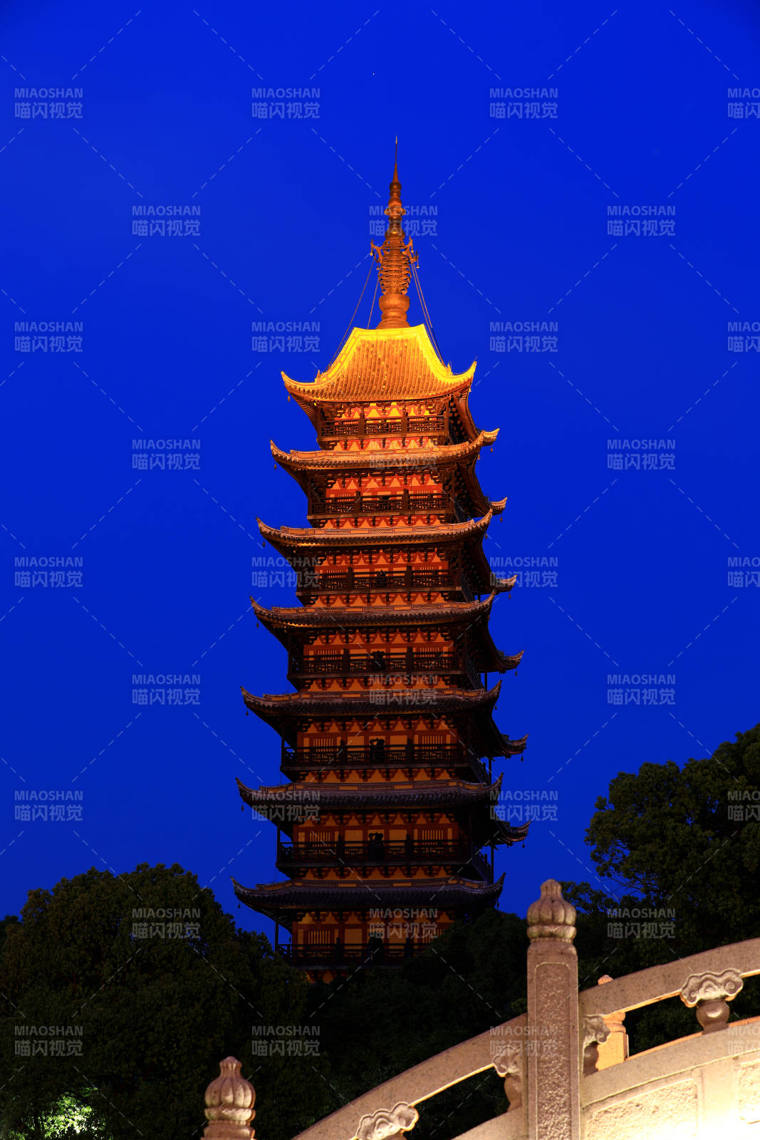 常熟方塔夜景