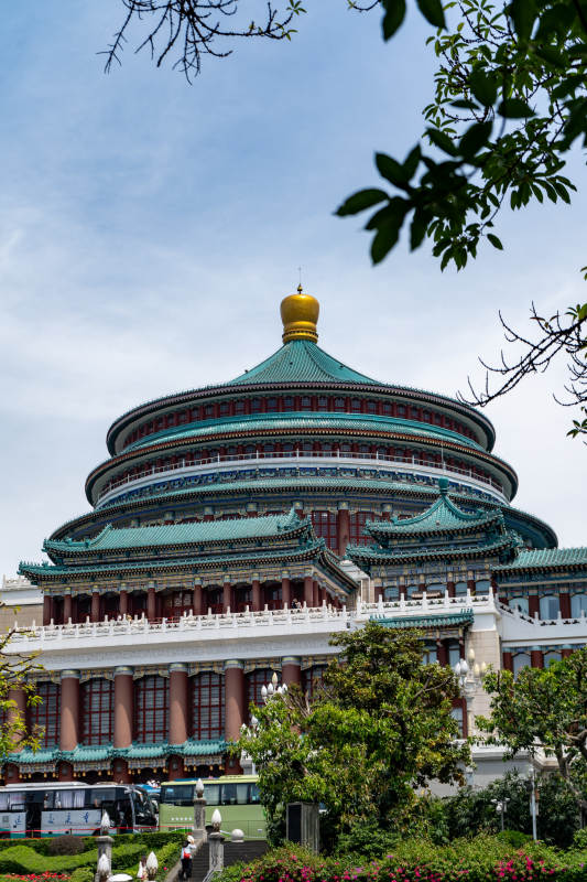 宏偉的中國傳統建筑