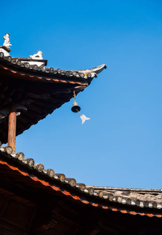 古建筑屋檐風鈴