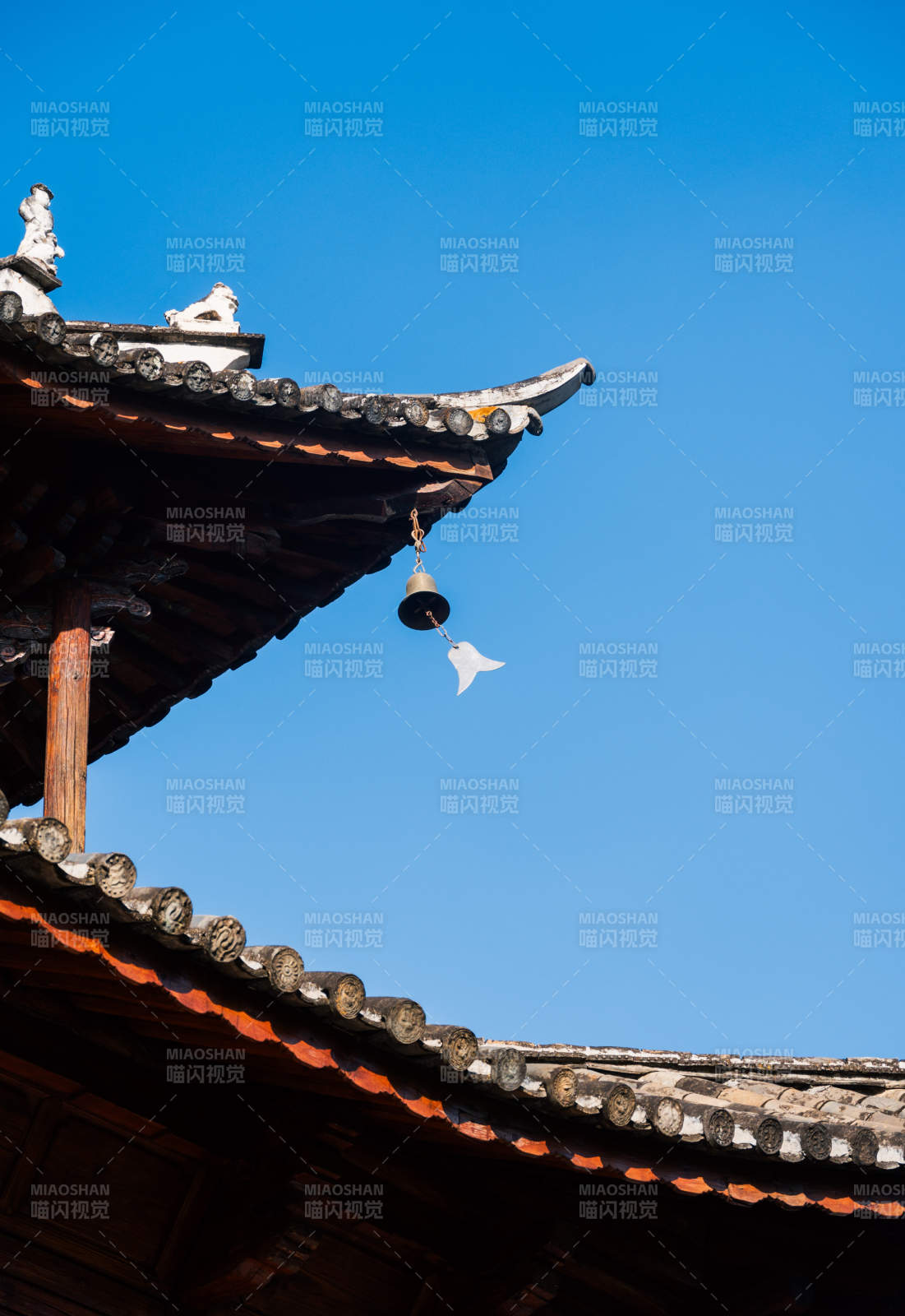 古建筑屋檐風鈴