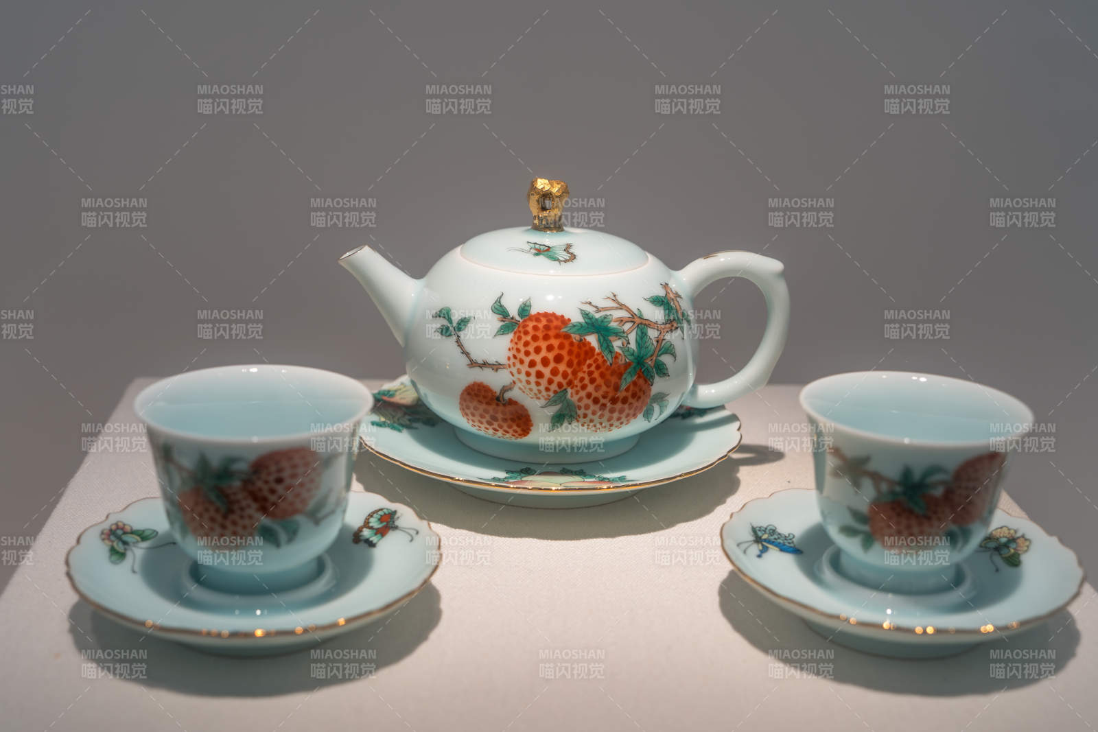 荔枝圖案茶具