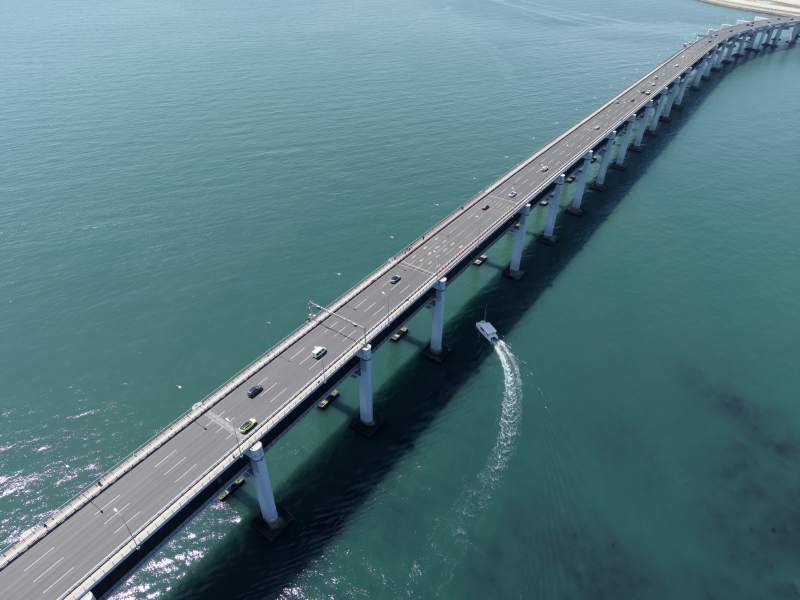 跨海大桥航拍图