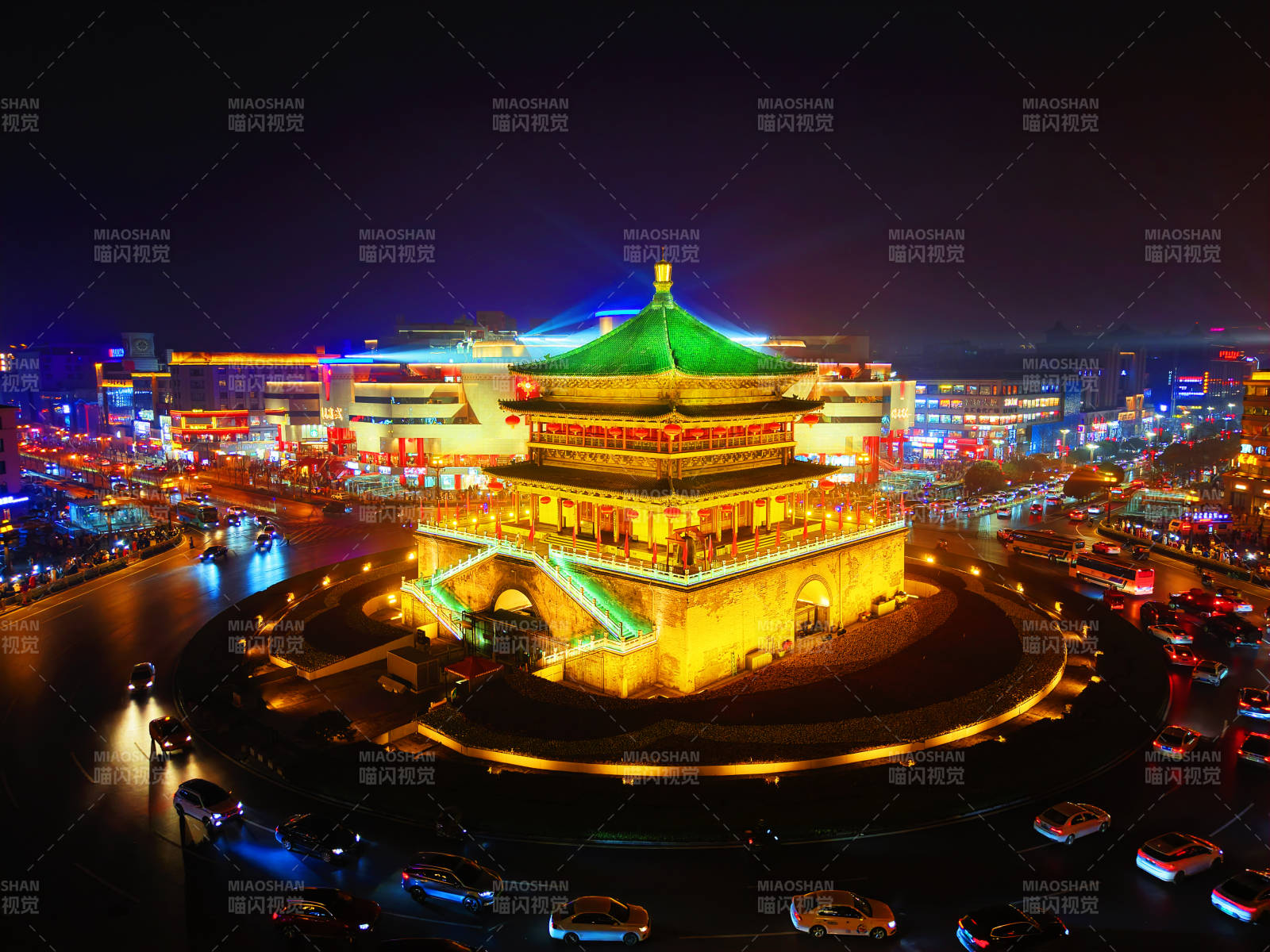 西安鐘樓夜景