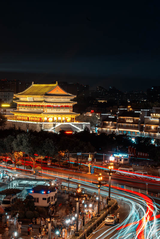 西安鼓樓夜景