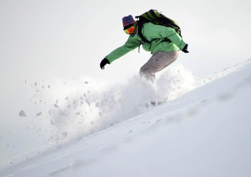 雪地滑板極限運動