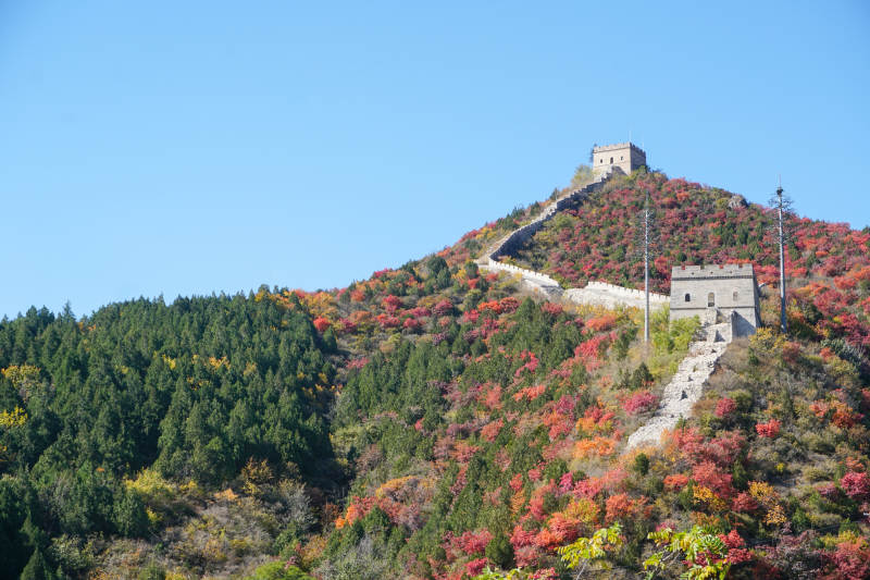 秋日长城美景