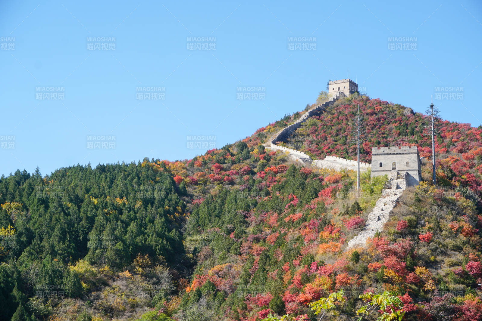 秋日長城美景