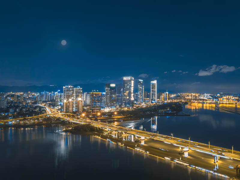 夜色下的福州