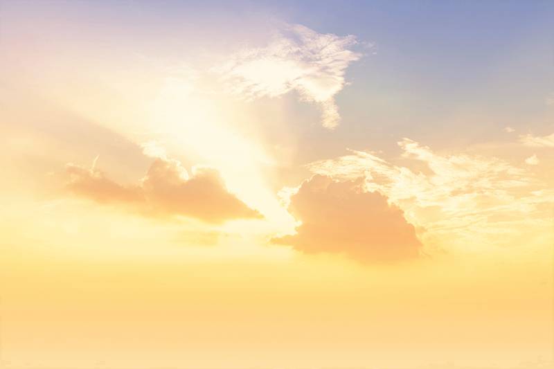 金色夕阳云霞