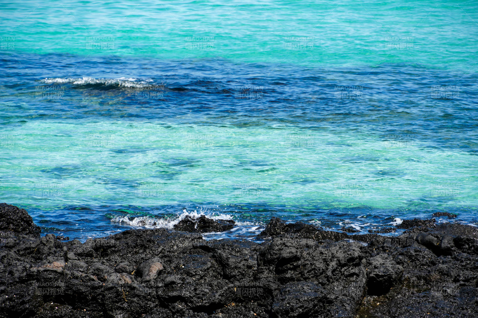 碧海黑巖 濟州島的果凍海