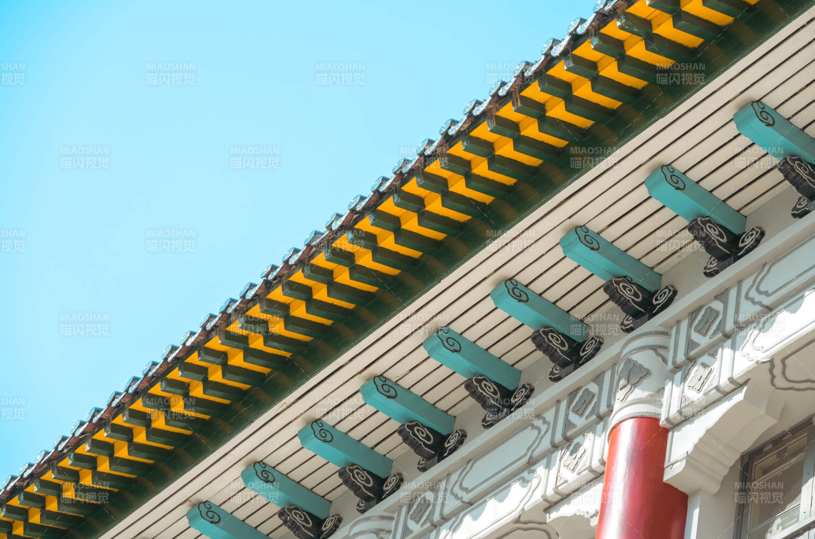 古建筑屋檐特寫