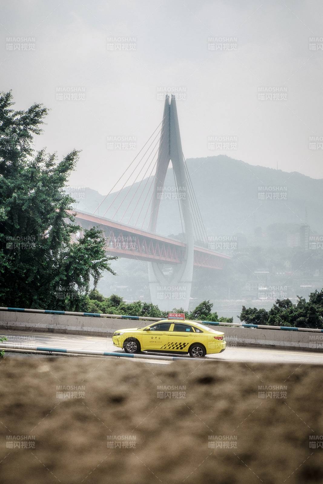 黃出租車與懸索橋