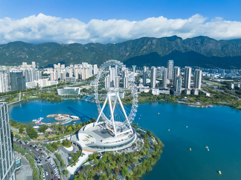 福州晋安湖摩天轮景观