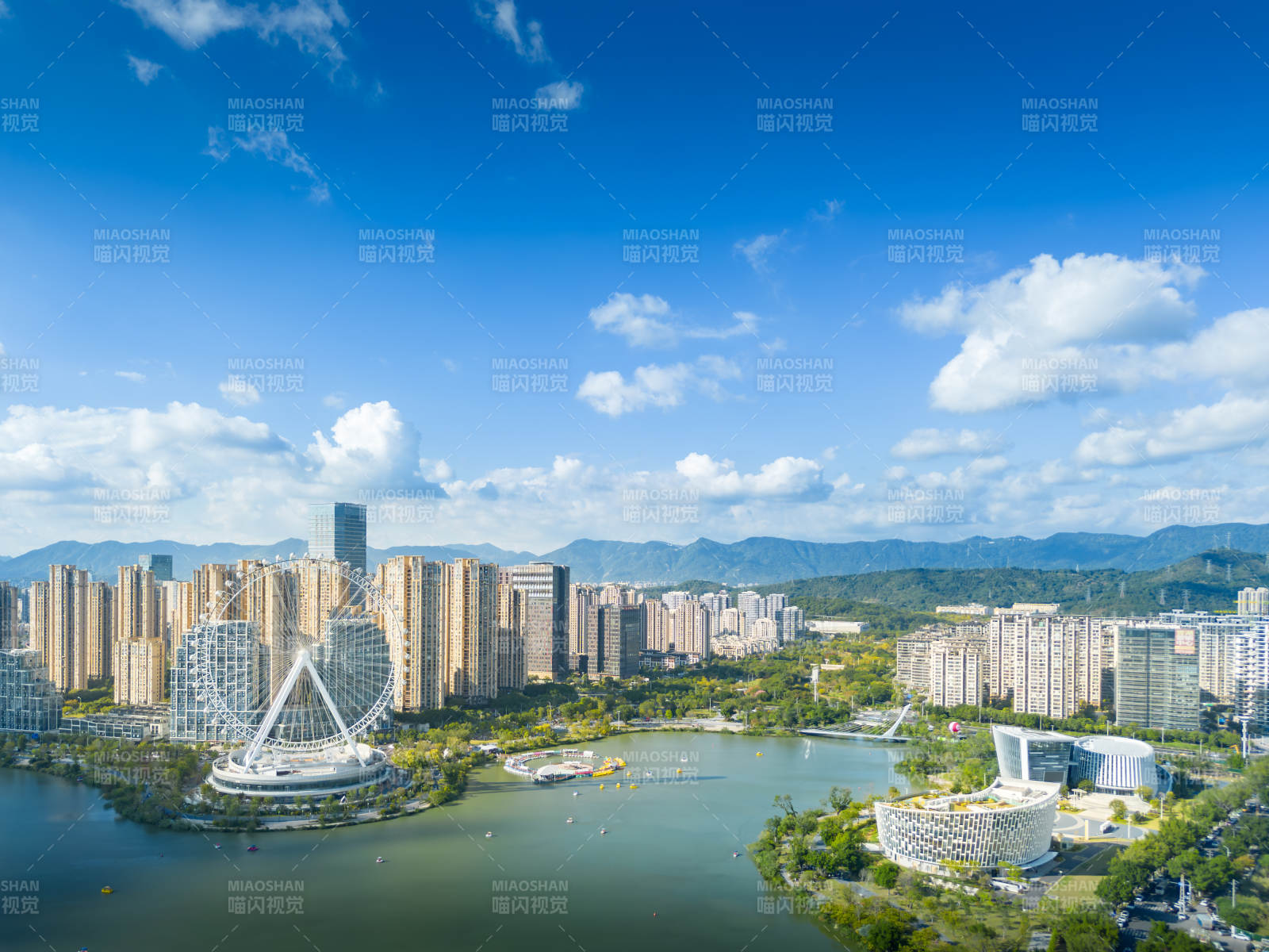 福州晉安湖摩天輪景觀
