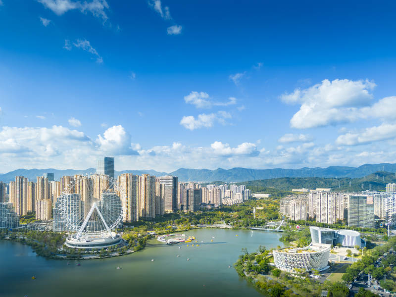 福州晋安湖摩天轮景观