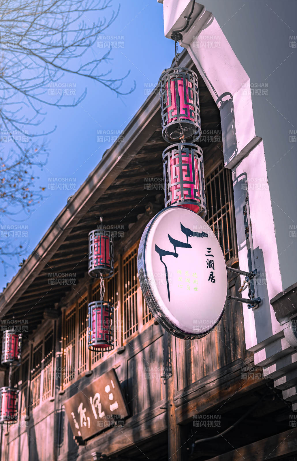 古風(fēng)建筑與燈籠