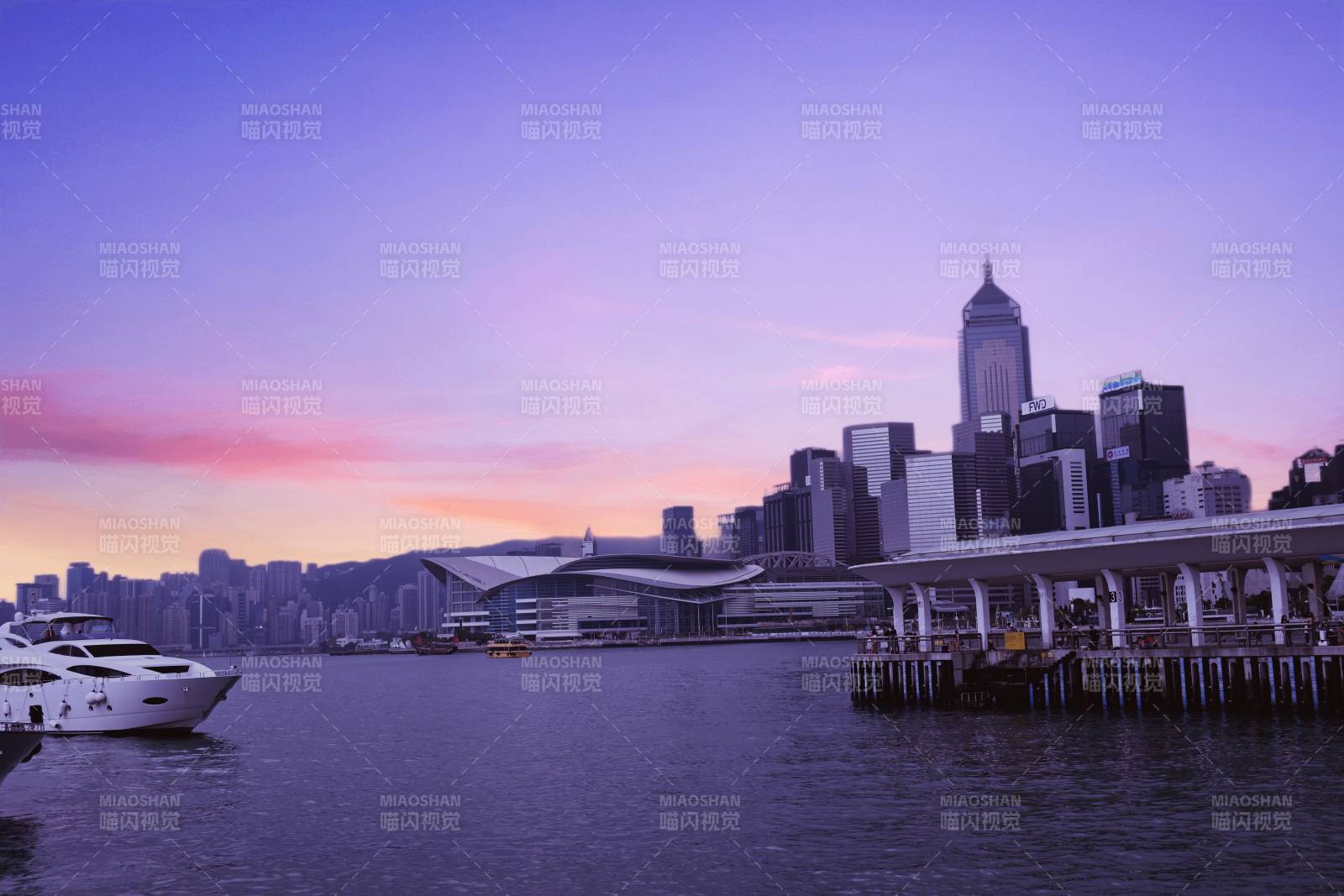 香港維港日落美景