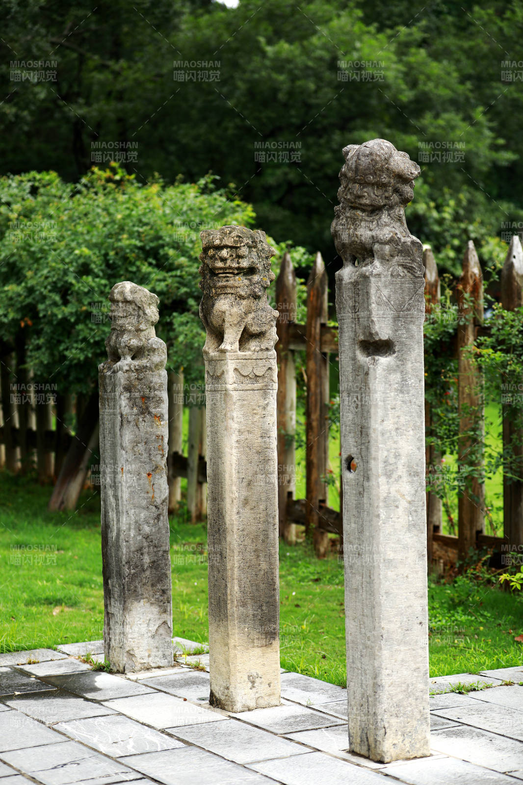 南京下馬坊遺址公園的拴馬樁