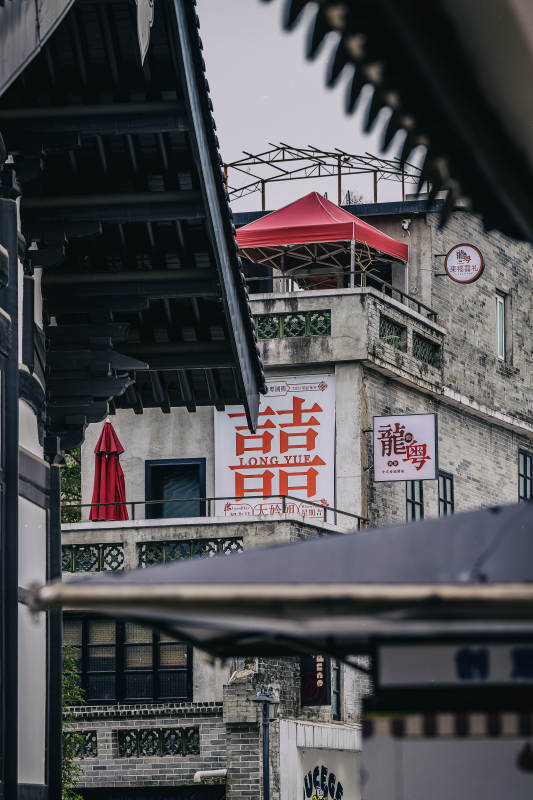 古街紅傘店招牌