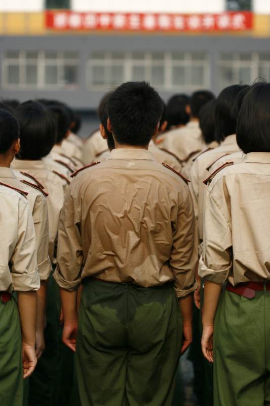 軍訓隊列整齊劃一