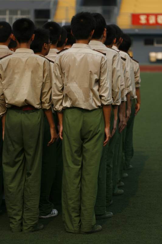 軍訓隊列整齊劃一