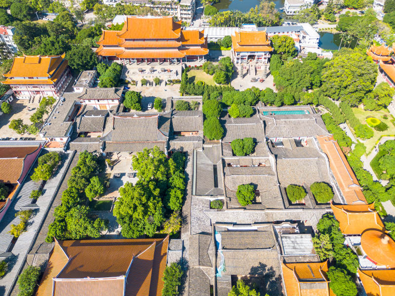 福州西禪寺古建筑群俯瞰圖
