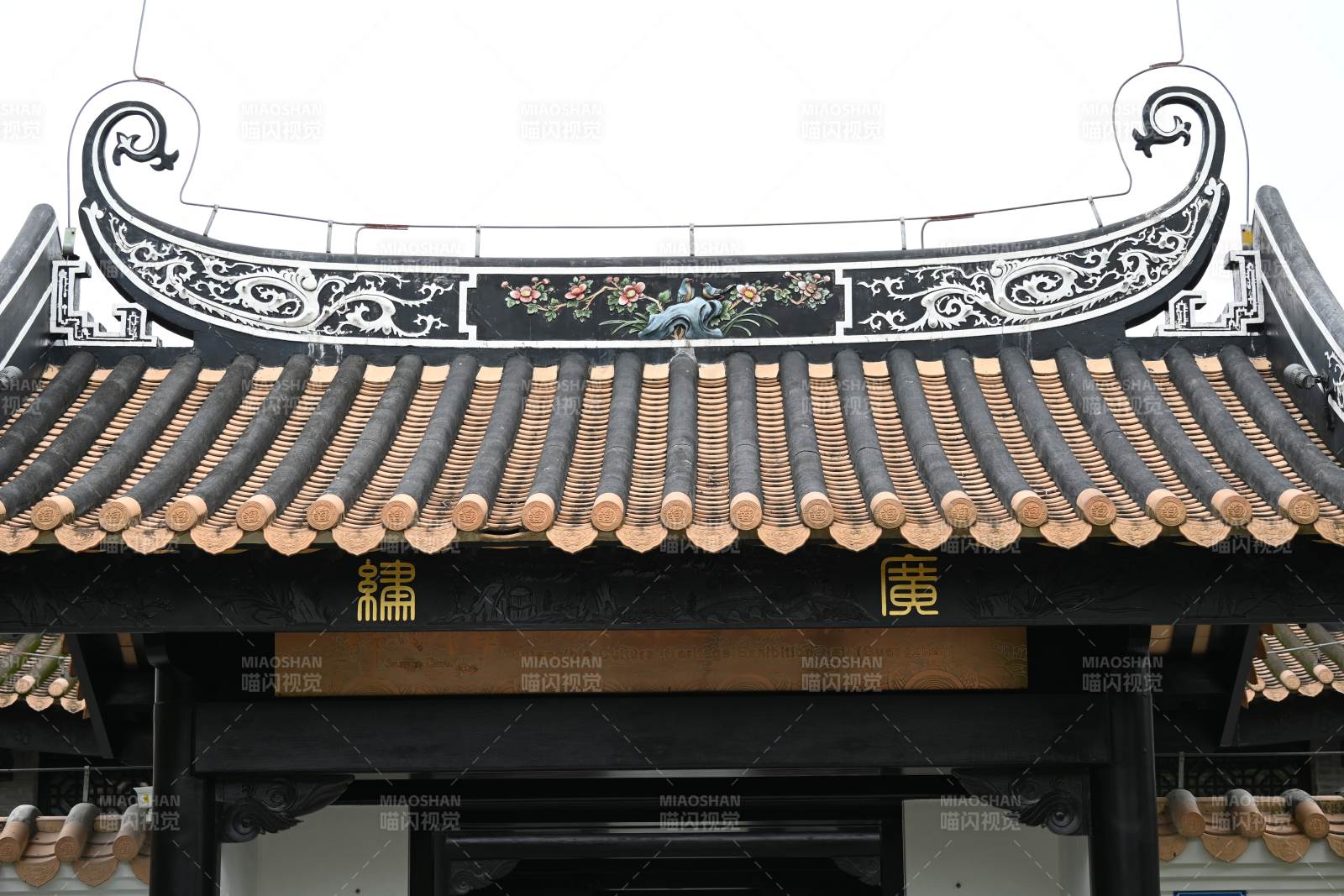 中式古建筑屋檐細節