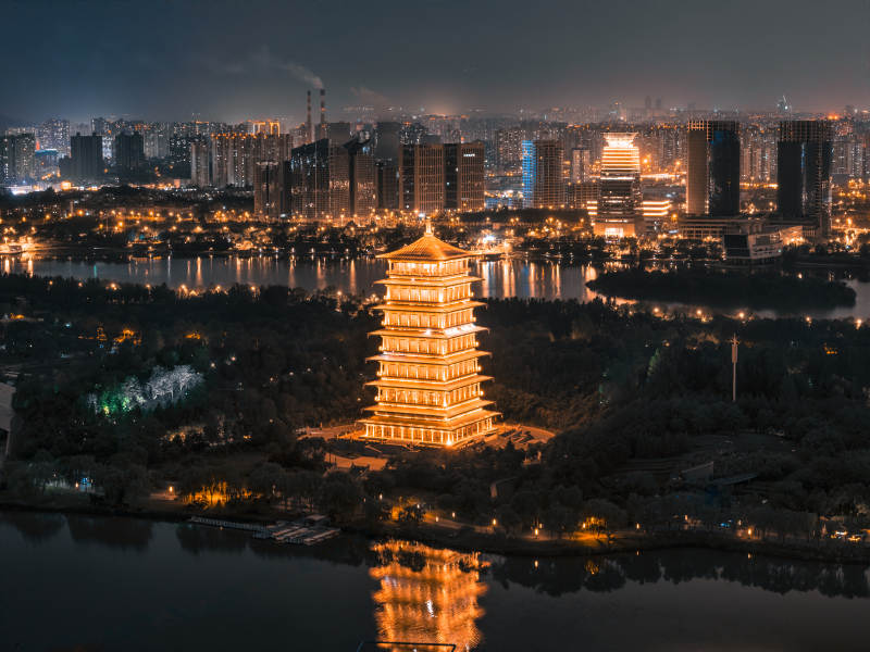 夜景長安塔