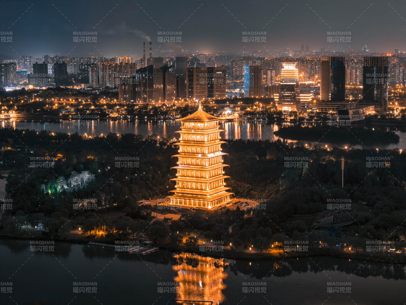 夜景長安塔