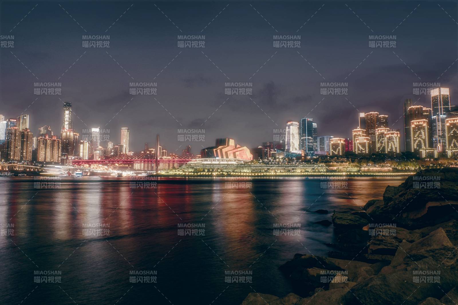 夜景城市燈火輝煌